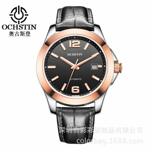 Мужские кварцевые часы OCHSTIN CA021A, прозрачная задняя крышка, календарь, 30 м