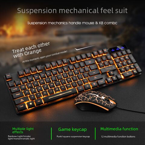 Игровая клавиатура и мышь Viper KM320, подсветка, для интернет-кафе