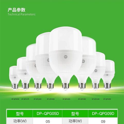 Jiuliang LED-лампа цилиндрической формы, цоколь E27, 5-48 Вт