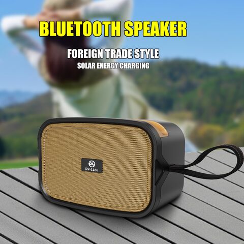 Портативная Bluetooth-колонка на солнечной батарее с подсветкой и слотом для карты памяти