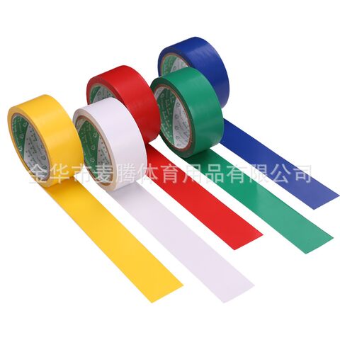 4/5 cm Solid Color Floor Marking Tape for Sports Fields and Courts