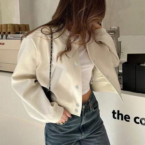 Women's Bomber Jacket, Short, Soft Fabric, Casual Style