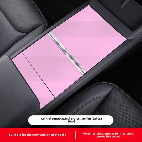 Защитная плёнка на центральную консоль Mingshi для Tesla Model 3 и Model Y, прозрачный TPU, карбон, дерево