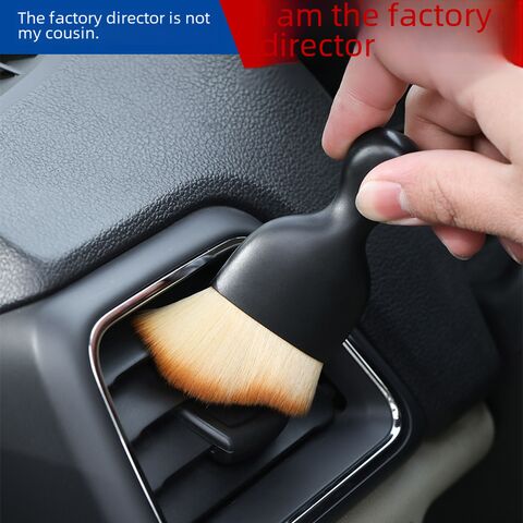 Car interior detailing brush for air vents and gaps, soft bristles, PP plastic