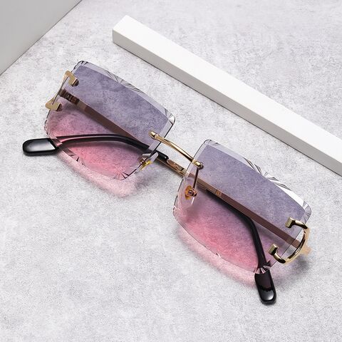 6092 Women's Sunglasses with Shaped Lenses, Metal Frame, Retro Style, UV400
