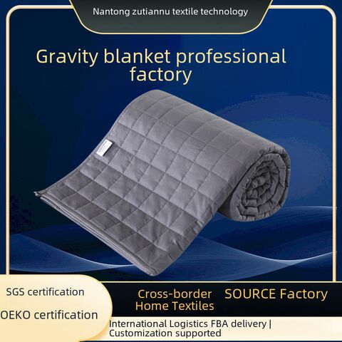 Cotton Weighted (Gravity) Blanket, Glass Bead Filling, for Adults