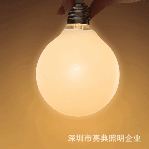 LED Edison Bulb E27, Decorative Globe Light, Warm White/Yellow Light, Energy Saving