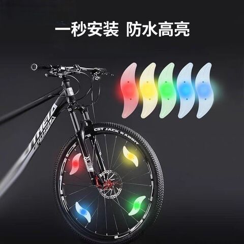 Светодиодная подсветка на спицы велосипеда Xuanqizhe, разноцветная, зарядка USB-C, для детских и взрослых колёс