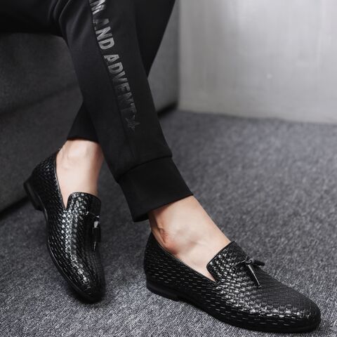 Men's Casual Loafers, Low-Cut, Black, Large Sizes 43–48