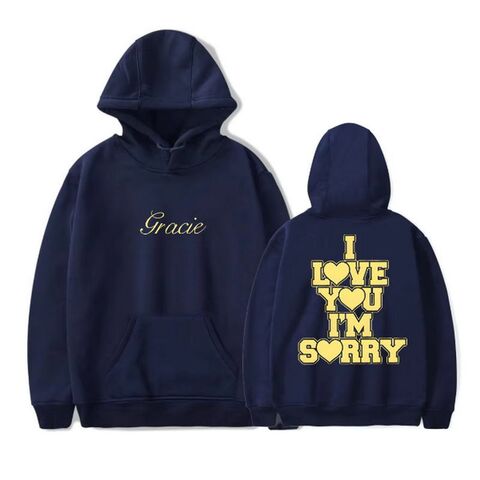 Худи Gracie Abrams I Love You, I'm Sorry, свободный крой, длинный рукав, полиэстер