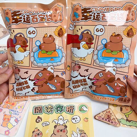 Haikui Stationery Blind Bag for Kids, Capybara and Chiikawa Designs, 3–7 Items, Back to School
