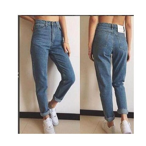 Women's High-Rise Skinny Jeans, Washed, Polyester, Light and Dark Blue, Sizes S–3XL