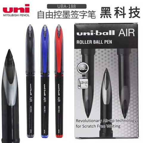 Гелевая ручка uni Mitsubishi UBA-188AIR с колпачком, 0,5/0,7 мм, вольфрамовый пулевидный наконечник