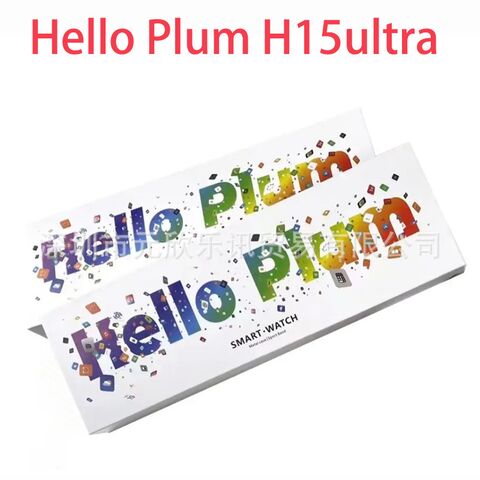 Смарт-часы Hello Plum H15 Ultra с AMOLED-экраном, Bluetooth-звонки, пульсометр, SpO2, мониторинг сна
