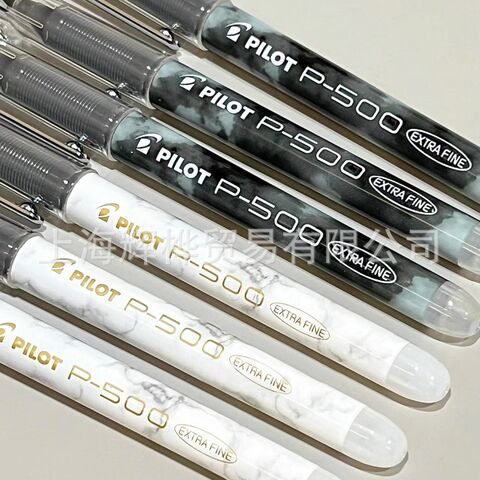 Гелевая ручка PILOT P500 (BL-P50) с игольчатым наконечником 0,5 мм, прямая подача чернил, Gold Label