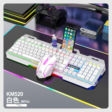 Проводной комплект клавиатура и мышь Viper KM520 со смешанной подсветкой, USB, 1000 dpi