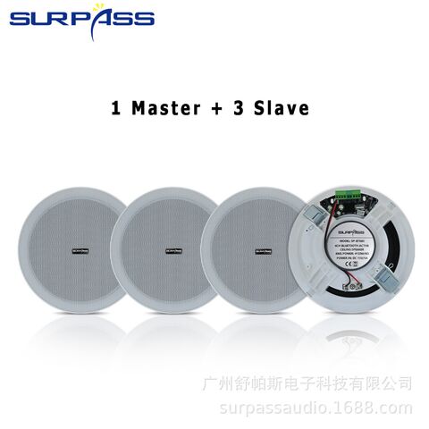 Потолочная Bluetooth-колонка SURPASS SP-BT6204, активная, 4×20 Вт, динамик 6", фоновая музыка