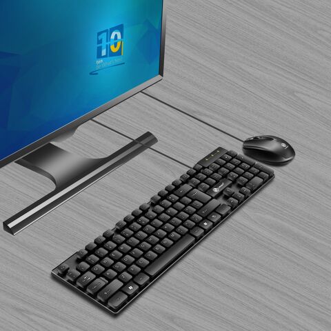 Проводной комплект клавиатура и мышь Limei T15, USB, влагозащита, тихие клавиши, 1000 dpi