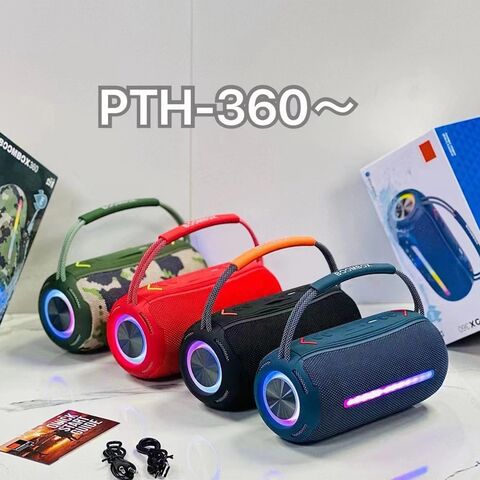 Портативная Bluetooth-колонка Nanyixing PTH-360 с RGB-подсветкой и усиленным басом, 10 Вт
