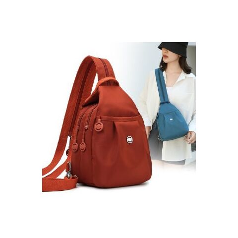 Anti-Theft Mini Backpack and Chest Bag, Oxford Fabric, up to 20 L, 6 Colors