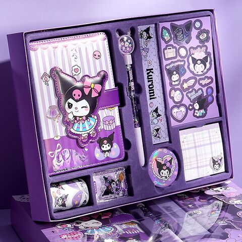 Подарочный набор для ежедневника Sanrio: Kuromi, My Melody, Cinnamoroll, коробка с ручкой