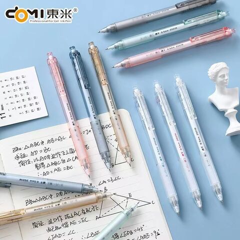Гелевая ручка Dongmi 902 автоматическая, быстросохнущая, игольчатый наконечник ST 0,5 мм, японский стиль