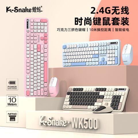 Беспроводной комплект клавиатура и мышь Viper WK500, 2,4 ГГц, тихие клавиши, один приёмник