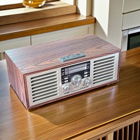 Ретро-радиоприёмник NNS NS-6686BT с Bluetooth-колонкой, FM/СВ/КВ, два динамика, слот для карт, аккумулятор