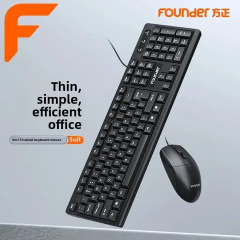 Проводной комплект клавиатура и мышь Viper KM007, USB, влагозащита, для ПК и ноутбука, офиса и дома