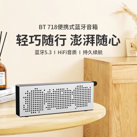 Портативная Bluetooth-колонка SENYLON BT-718 в алюминиевом корпусе, 2 динамика, 10 Вт, Bluetooth 5.3