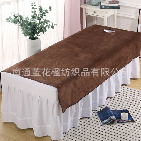 Thick Fleece Beauty Salon Couch Sheet, With or Without Face Hole, 80×200 and 120×200 cm