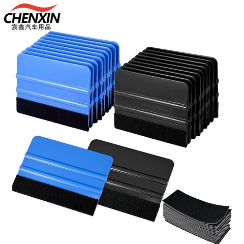 Chenxin Square Car Wrap Squeegee with Felt Edge, for Vinyl and PPF Installation