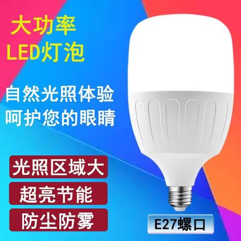 Светодиодная лампа Changsheng, цоколь E27, 10–100 Вт, белый свет, для дома, цеха и склада