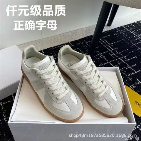 Кеды German Army Trainer в стиле MM6 Maison Margiela, унисекс, кожа, низкие, 11 расцветок