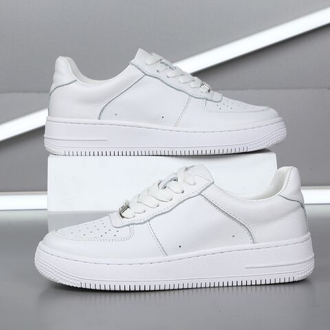 Белые кеды в стиле Air Force 1, унисекс, кожа КРС, подкладка из овечьей кожи, низкие