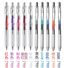 Гелевая ручка Pentel EnerGel BLN75TL, прозрачный корпус, 0,5 мм, быстросохнущие чернила, 10 цветов
