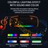 Портативная Bluetooth-колонка PR016 в тканевом корпусе, RGB-подсветка, 20 Вт, 2 динамика, IPX6