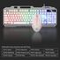 Проводной комплект клавиатура и мышь Limeide T25/K25 с металлической панелью и подсветкой, USB