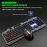 Проводной комплект клавиатура и мышь Limeide T25/K25 с металлической панелью и подсветкой, USB