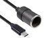 Переходник USB 5 В на 12 В с гнездом прикуривателя, Type-C, кабель 35 см / 60 см / 1,2 м