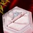 Женское кольцо Famous Jewelry Chenrui с центральным камнем муассанит, мотив снежинки, размеры 6–10