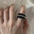 Кольцо Kaitin Jewelry открытое многорядное с жемчужными бусинами, этнический винтаж, регулируемое