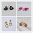 Серьги-пусеты Miya Sophia Jewelry из латуни с позолотой в минималистичном стиле, 8 моделей