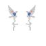 Колье Kaitin Jewelry из бусин искусственного жемчуга с подвеской-птичкой и цирконами