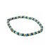Браслет Miya Sophia Jewelry на резинке из бусин с синтетической бирюзой и позолоченными разделителями, бохо
