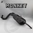 Выхлопная труба с глушителем для мотоцикла Monkey Z50, чёрная, модель YKF-Z-28