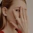 Серьги-пусеты Miya Sophia Jewelry «Бант» из искусственного жемчуга, ручное плетение, игла серебро 925