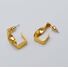Серьги-пусеты Miya Sophia Jewelry из латуни с позолотой в минималистичном стиле, 8 моделей