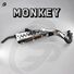 Выхлопная труба с глушителем для мотоцикла Monkey Z50, чёрная, модель YKF-Z-28