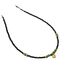 Колье Miya Sophia Jewelry из чёрной шпинели и бирюзы с подвеской-сердцем, длина 39+5 см